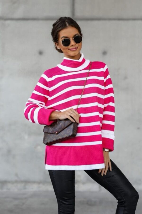 Kadın Uzun Kollu Balıkçı Yaka İspanyol Kol Triko Bluz