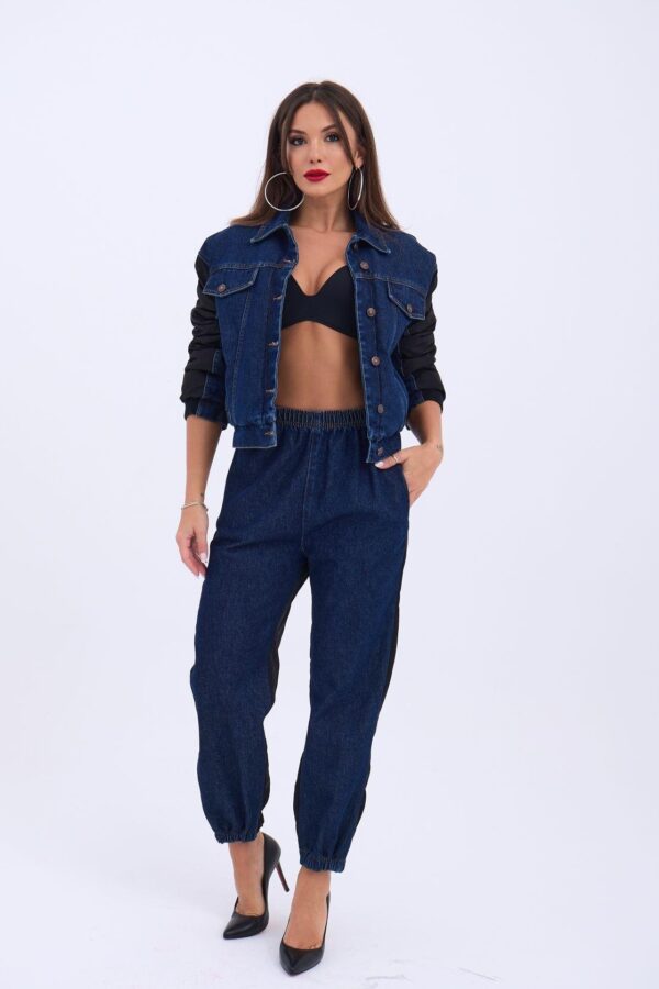 6627 KOT PANTOLON-MAVİ