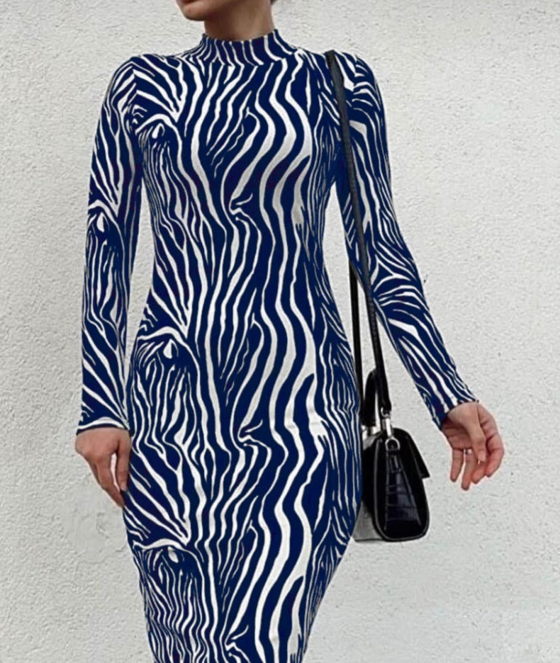 Kadın Uzun Kollu Mikro Midi Elbise - Görsel 2