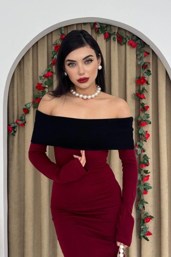 Leonidas Madonna Yaka Elbise