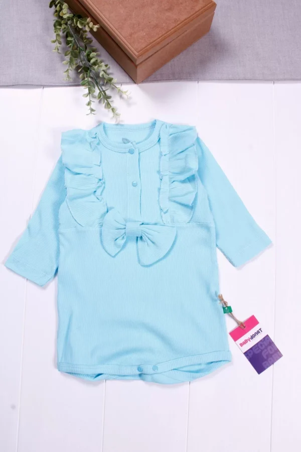 Fırfırlı Golf Uzun Kol Kız Bebek Body