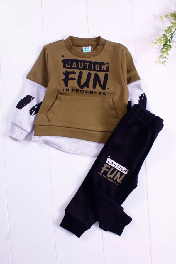 Fun Desenli 2'li Erkek Bebek Takımı