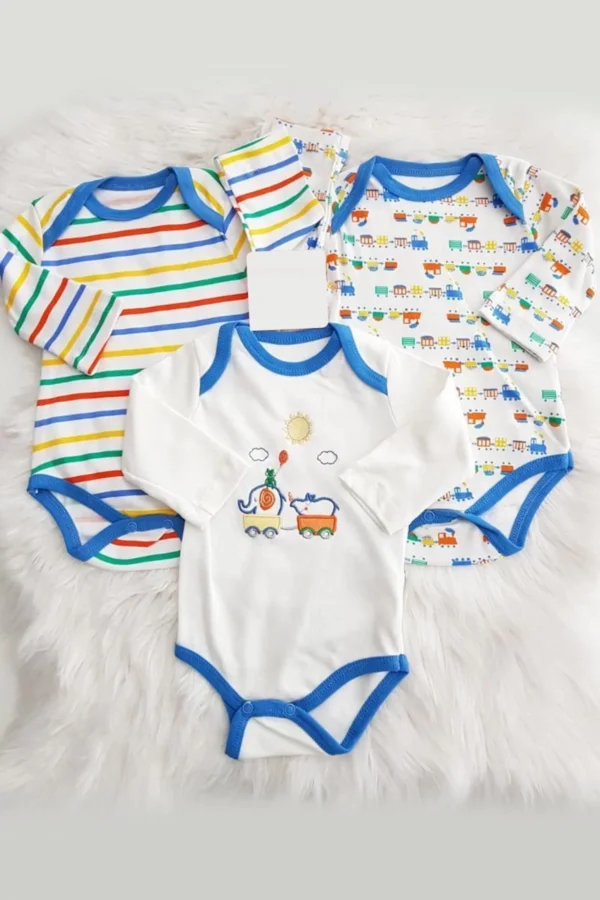 Gökkuşağı Trenli 3'lü Body