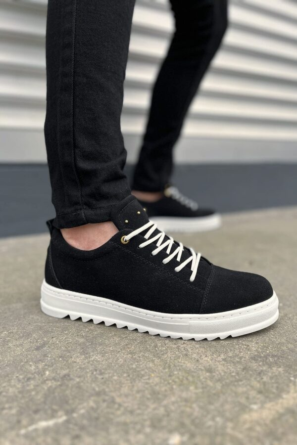 JY152 Cool Bağcıklı Süet Erkek Günlük Spor Klasik Ayakkabı SBT - Siyah