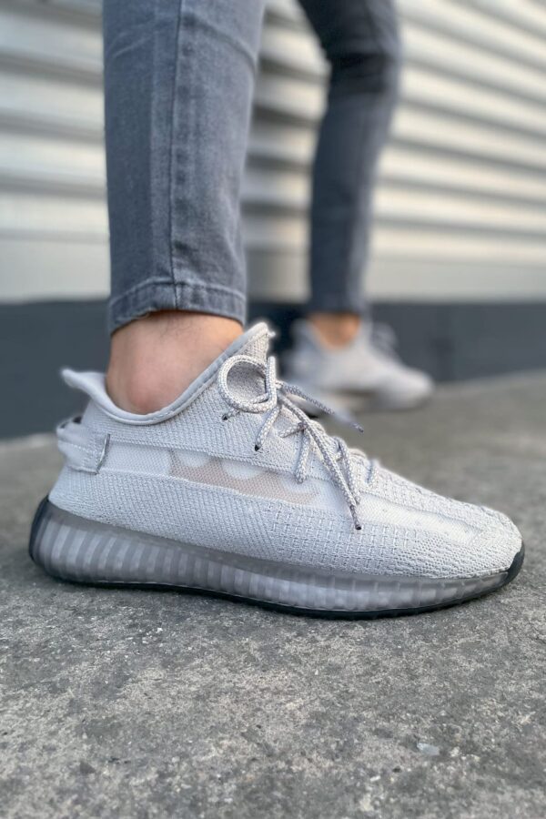 JY305 Pulse Bağcıklı Triko Kumaş Erkek Günlük Spor Ayakkabı TGT - Gri