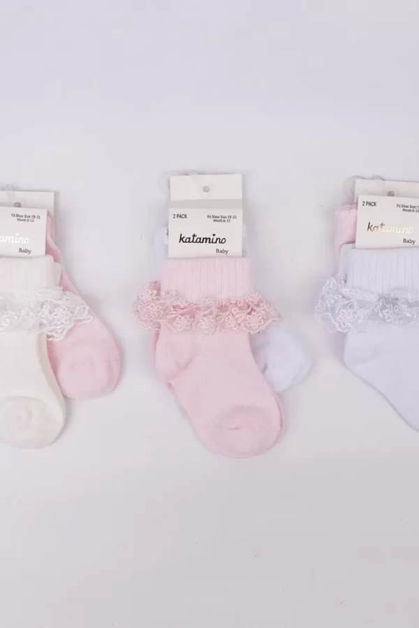 Akel 2'li Aks. Bebek Soket Çorap K44023 Asorti