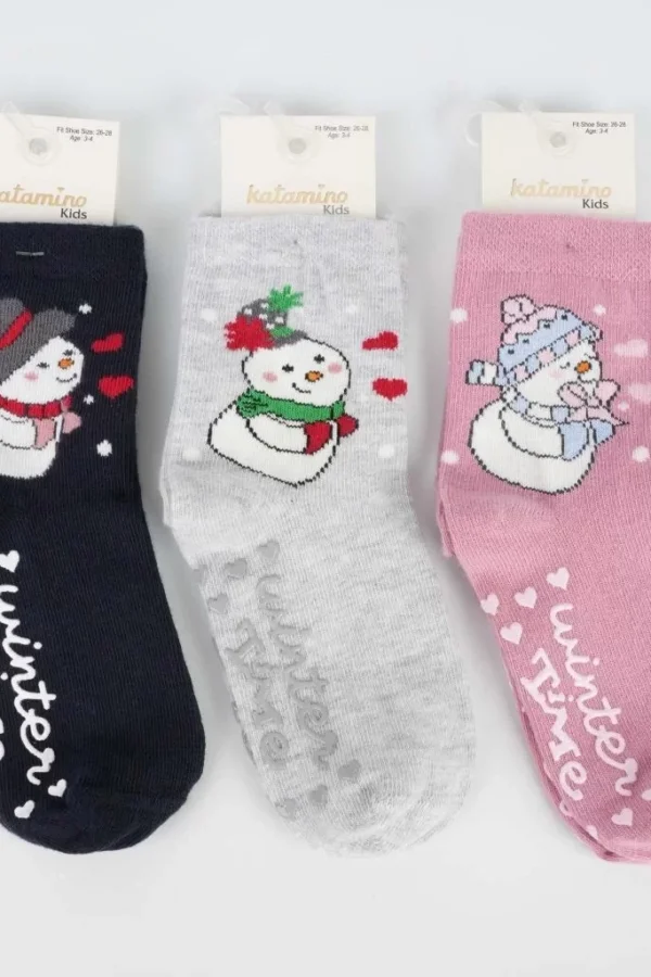 Karokar Abs'li Kız Soket Çorap Asorti