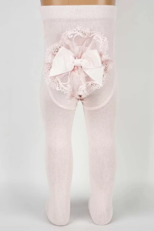 Kurdele Popo Aks. Kız Bebek Külotlu Çorap  Asorti