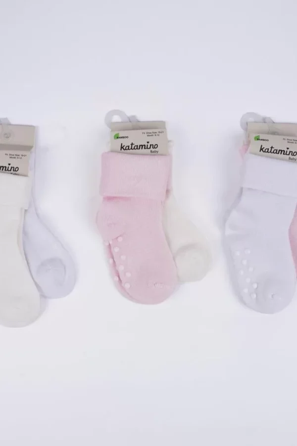 Monala Abs'li 2'li Kız Modal Bebek Soket K44091 Asorti