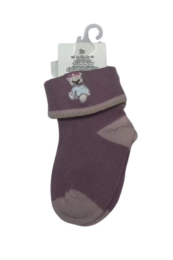 Katamino Nessa Nakışlı Bebek Soket Çorap K46254 Asorti