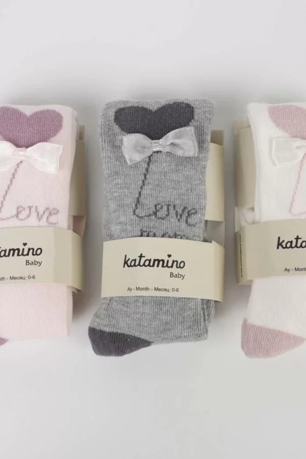 Sudan Aks Kız Bebek Külotlu Çorap K62302 Asorti