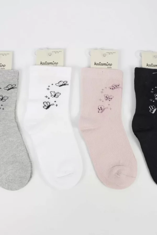 Tutsu Aks Kız Soket Çorap K46319 Asorti