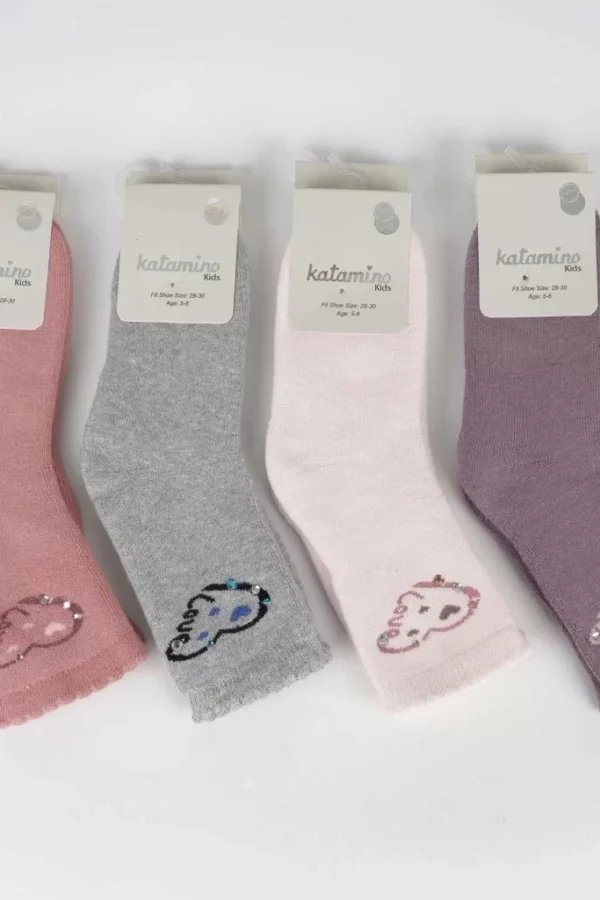 Viloyev Aks.kız Havlu Soket Çorap  Asorti