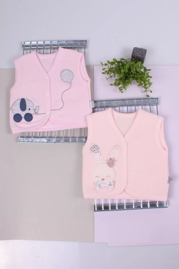 Kız Bebek Kapitone Yelek 2 Adet