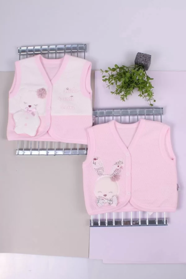 Kız Bebek Kapitone Yelek 2 Adet