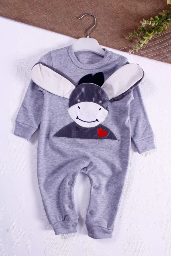 Kulak Figürlü Erkek Bebek Tulumu