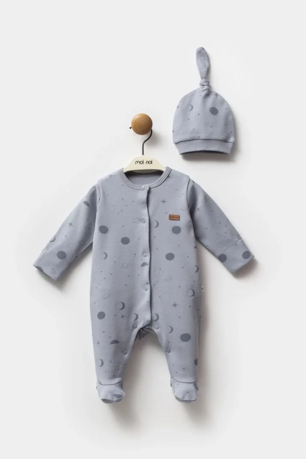 Moi Noi Galaxy Şapkalı Tulum Mnb1245 Gri