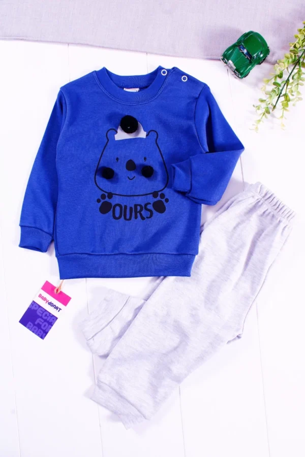 Ours Desenli 2'li Erkek Bebek Takımı