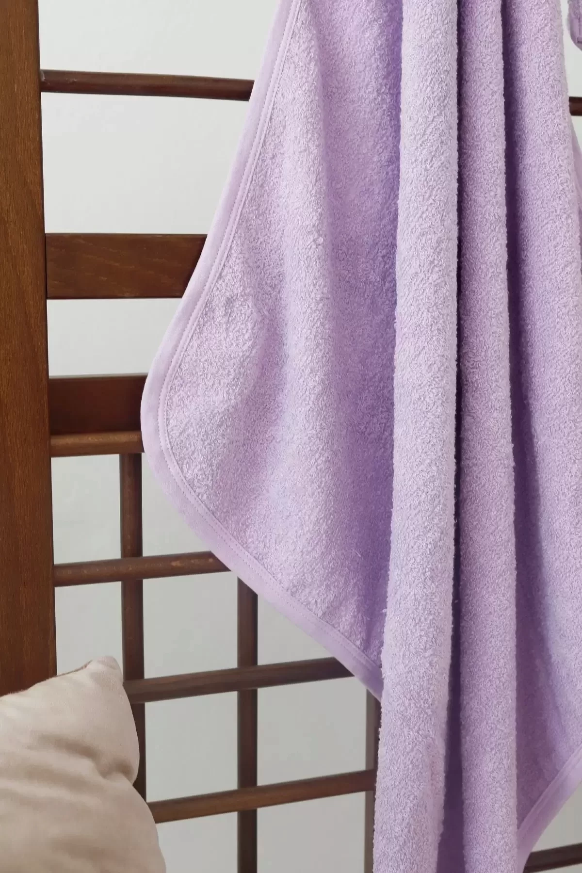 Penguen Nakışlı Unisex Şapka Ve Keseli Bebek Banyo Havlusu - Görsel 4