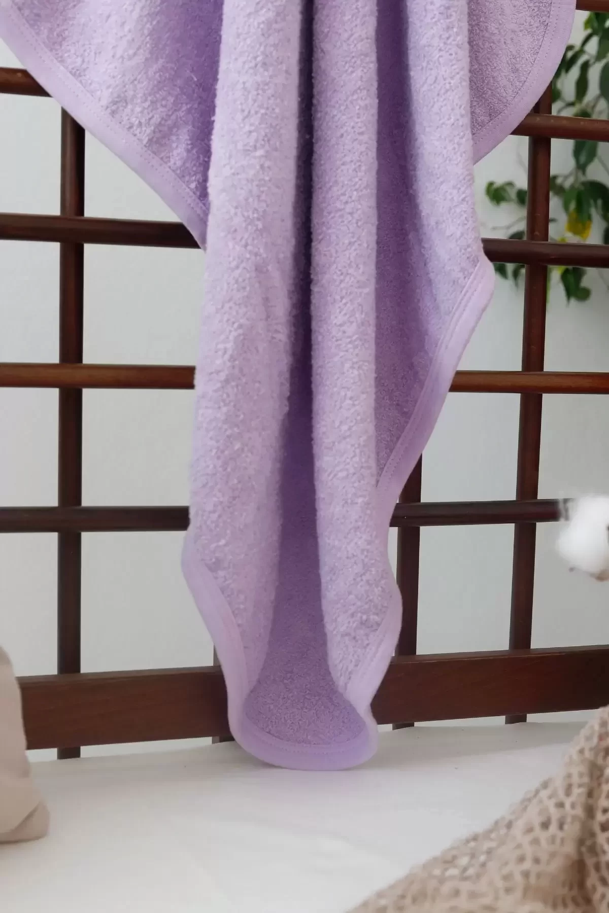 Penguen Nakışlı Unisex Şapka Ve Keseli Bebek Banyo Havlusu - Görsel 5