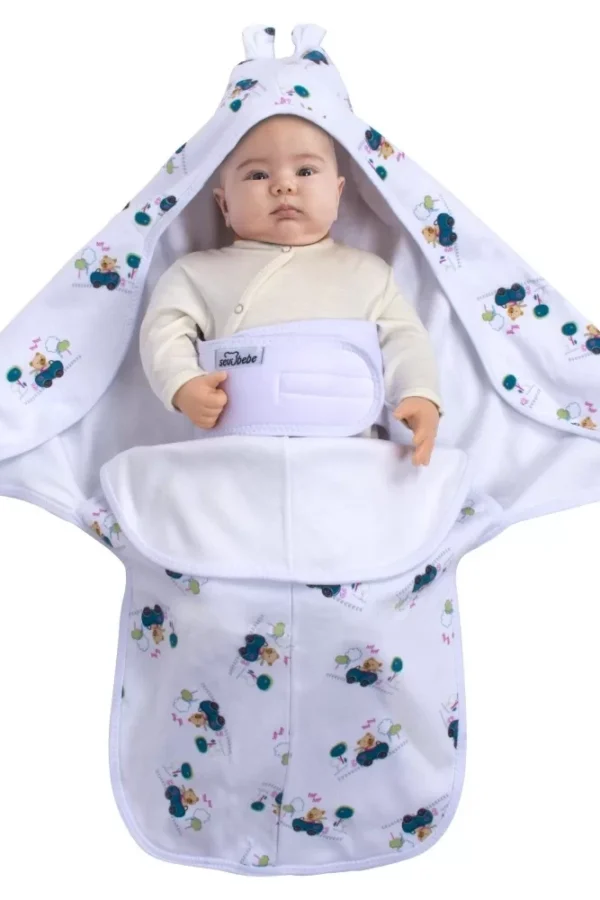 İnterlok Bel Koruyuculu Kundak Arabalı Ayı