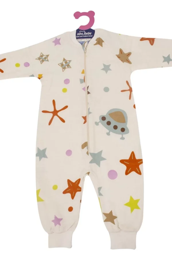 Organik Müslin Uyku Tulumu  Uzay Desen