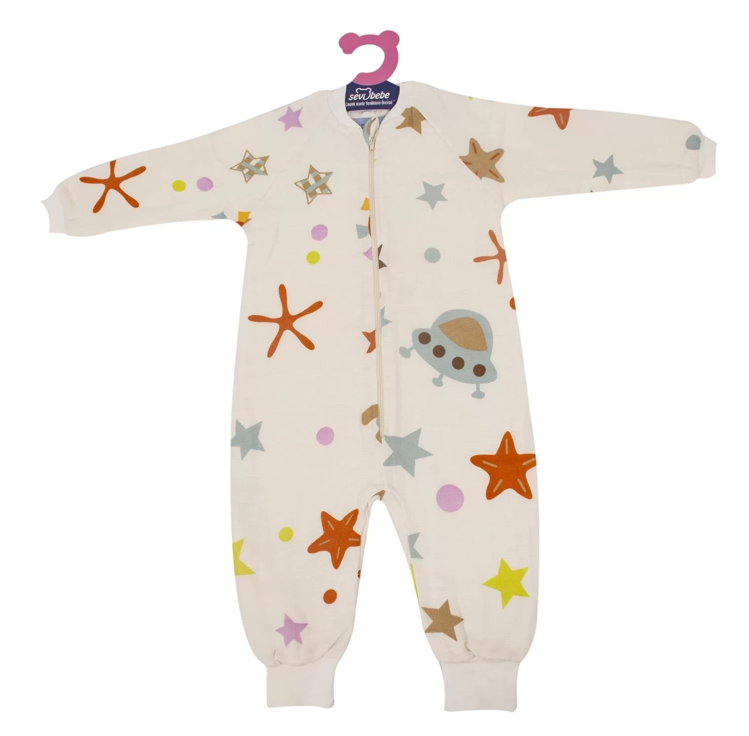 Organik Müslin Uyku Tulumu Uzay Desen