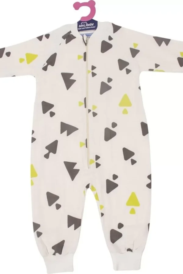 Organik Müslin Uyku Tulumu  Üçgen Desen
