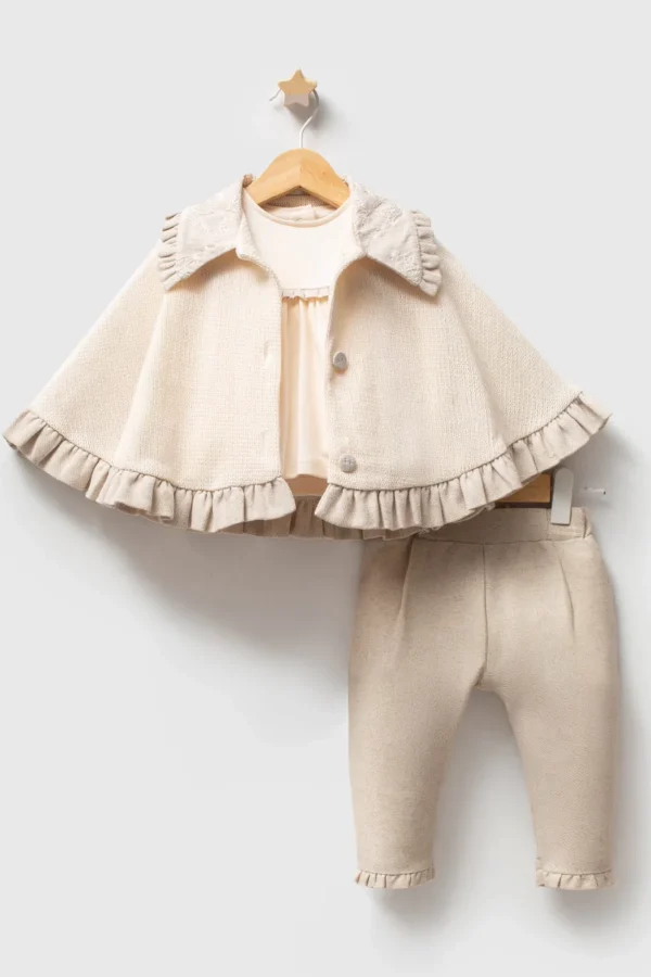 Tong Baby 3'lü Takım 8054 Ekru