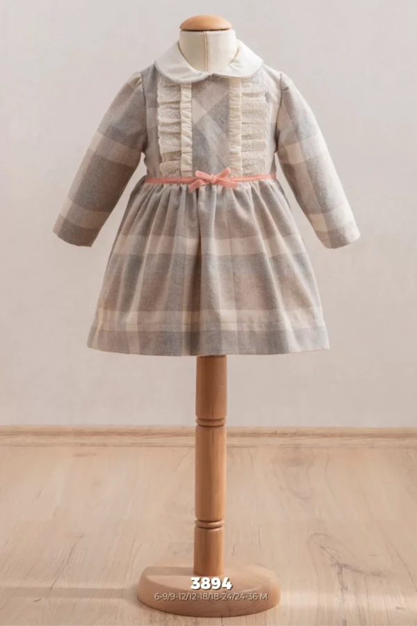 Tongs Baby Bebek Elbise 3894 Bej