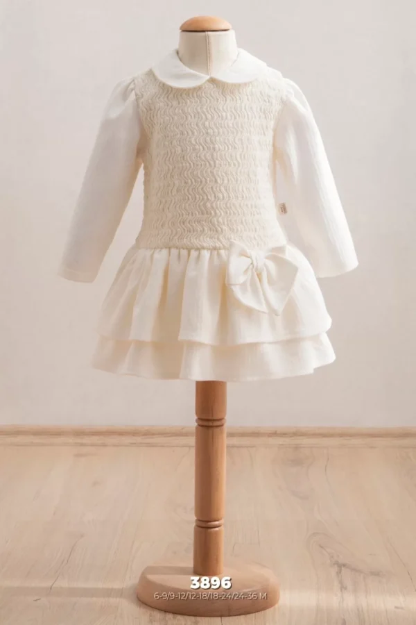 Tongs Baby Bebek Elbise 3896 Ekru