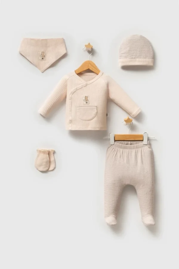 Tongs Baby Daily Elegance Zıbın Takımı 5652 Gri