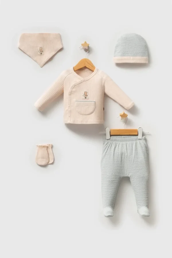 Tongs Baby Daily Elegance Zıbın Takımı 5652 Mavi