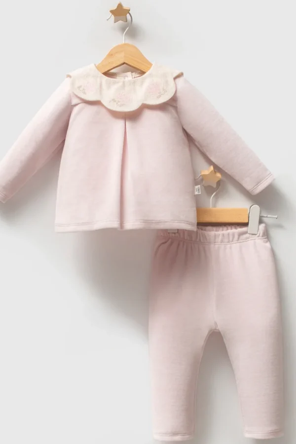 Tongs Baby Etamine 2'li Takım 5681 Pembe