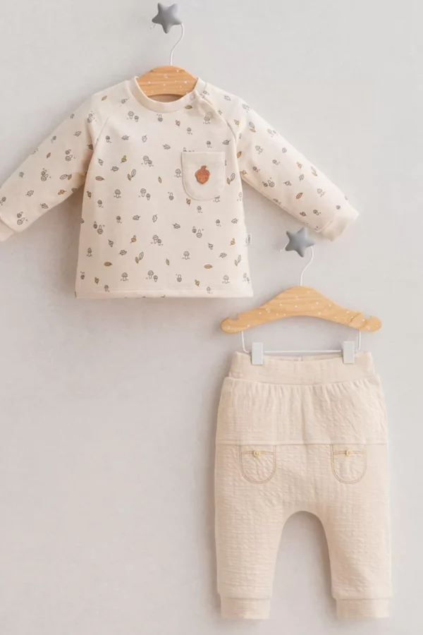 Baby İn The Woods 2'li Takım  Krem