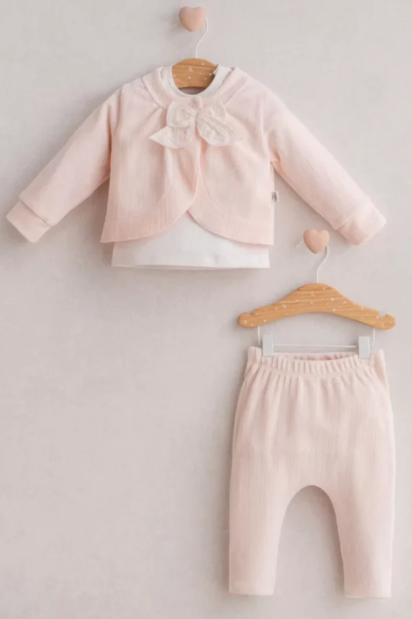 Baby Itsy Btsy 3'lü Takım Açık Pembe