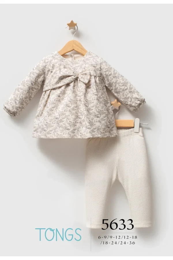 Tongs Baby Little Honey 2'li Takım 5633 Ekru