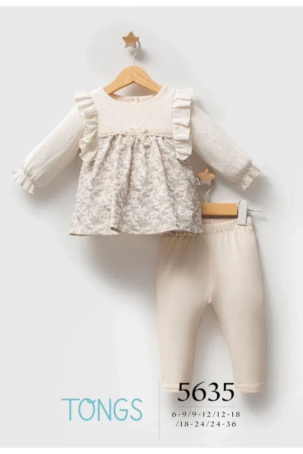 Tongs Baby Little Honey 2'li Takım 5635 Ekru