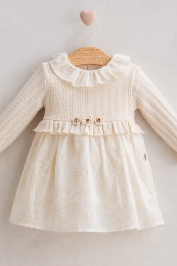 Tongs Baby Soft Flower Elbise 5308 Ekru