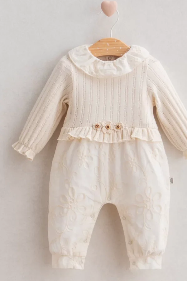 Baby Soft Flower Tulum  Ekru