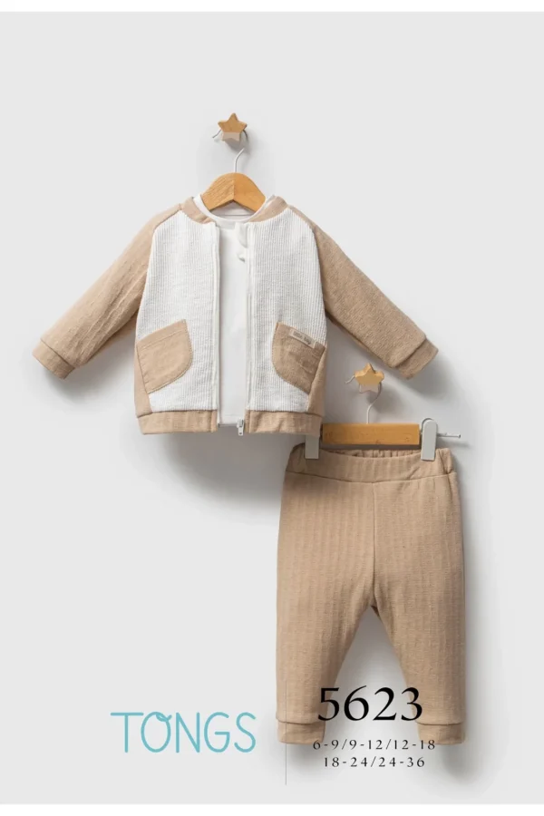 Tongs Baby Streamlined 3'lü Takım 5623 Bej