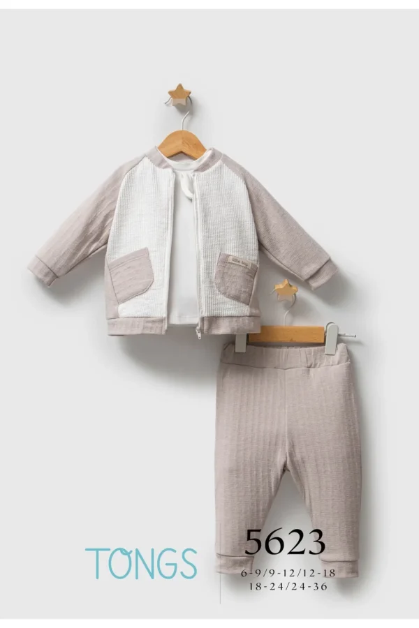 Tongs Baby Streamlined 3'lü Takım 5623 Gri