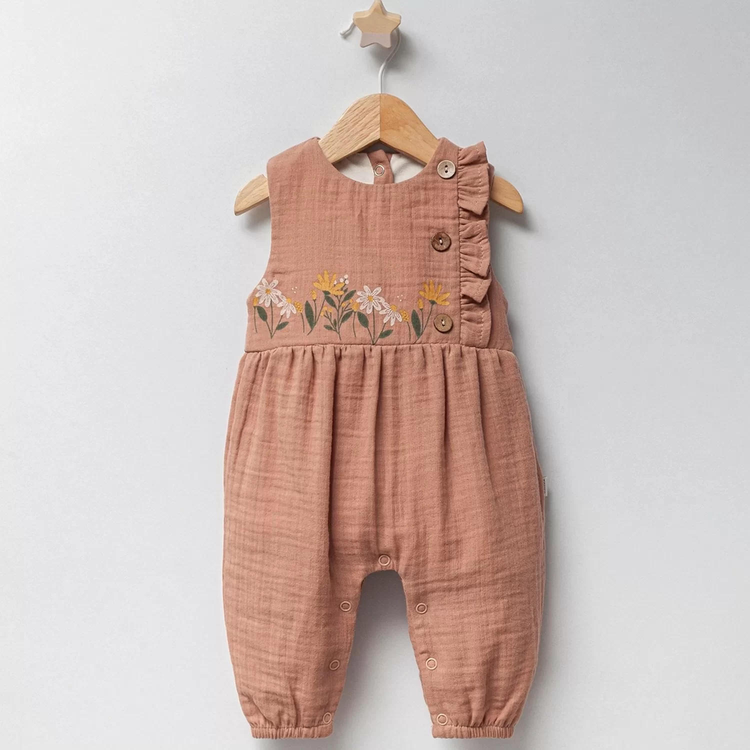 Nemere Müslin Salopet Kahverengi