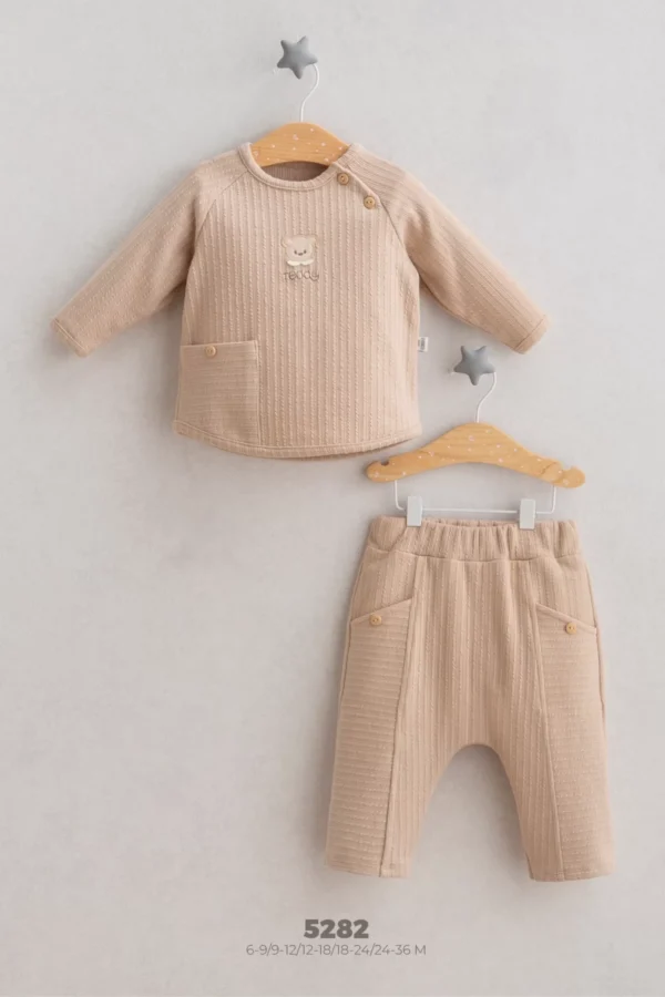 Tongs Baby Teddy Bear 2'li Takım 5282 Kahverengi