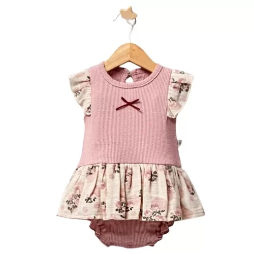 Baby Vintage Rose Bebek Body  Gül Kurusu