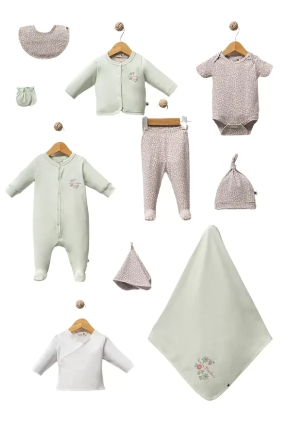 Fall Floral 10 Parça Hastane Çıkışı Green