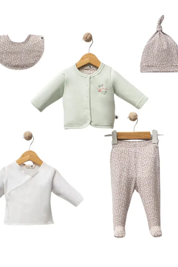 Fall Floral 5 Parça Hastane Çıkışı Green