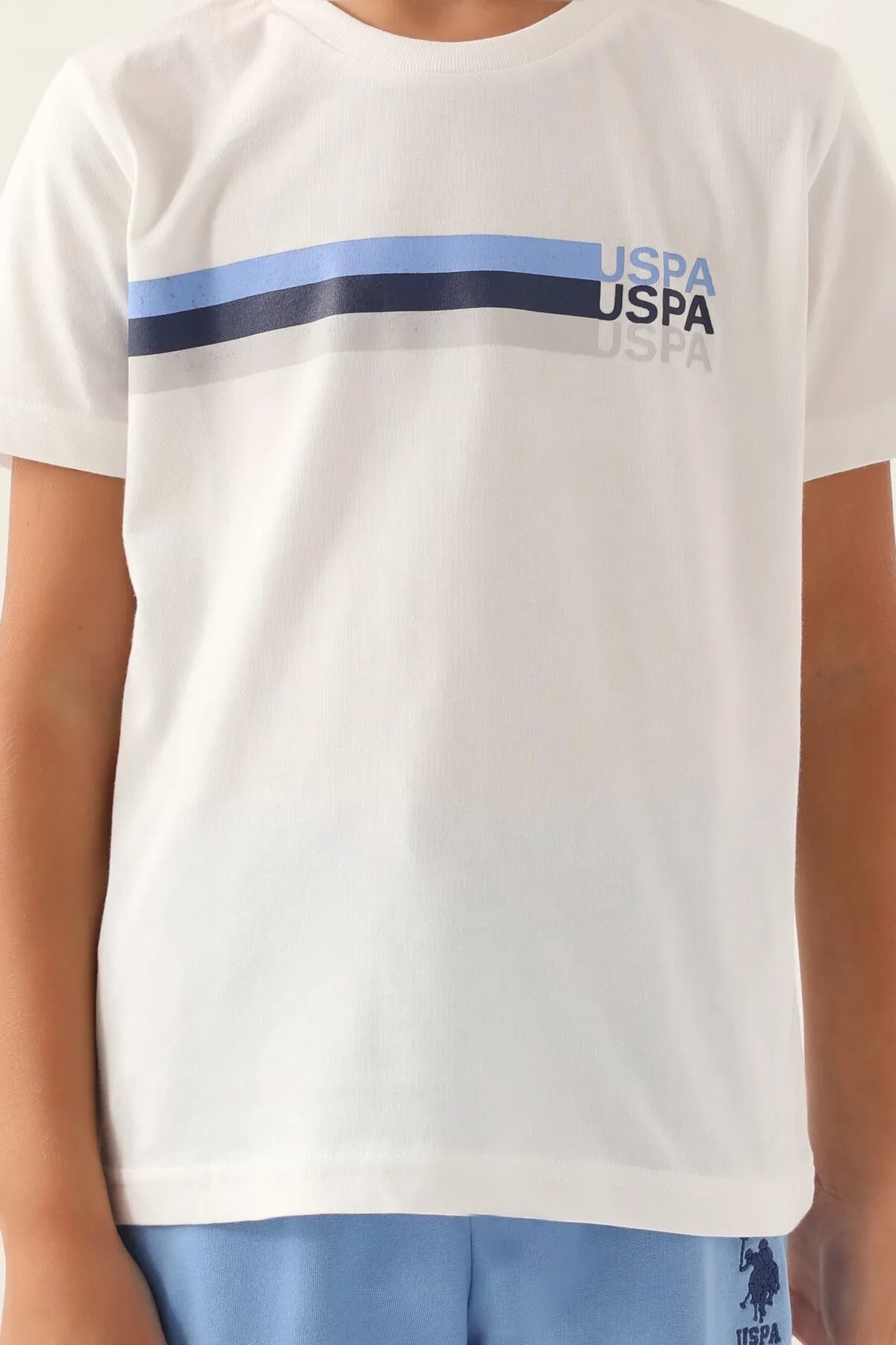 Erkek Çocuk Bermuda Takım Krem - Görsel 4