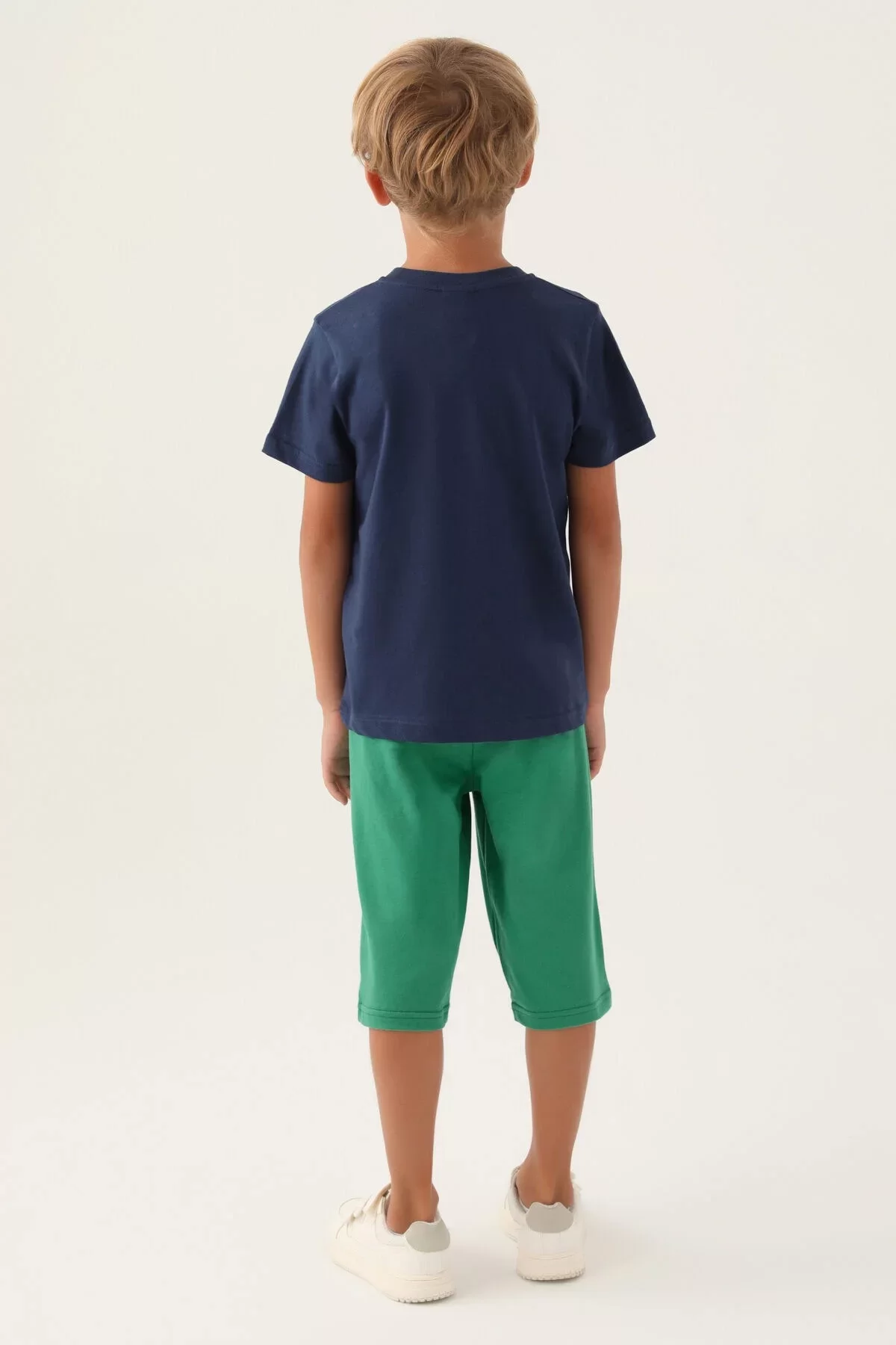 Erkek Çocuk Kapri Takım İndigo - Görsel 10