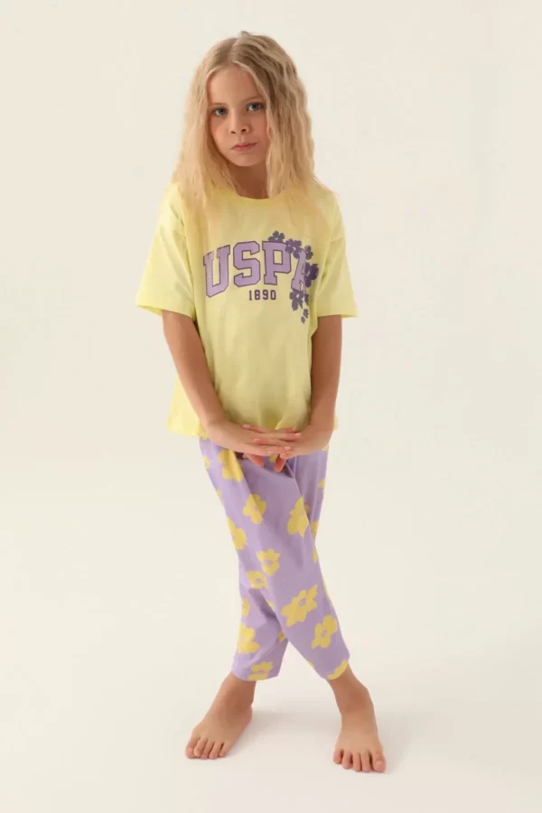 Kız Çocuk 2'li Takım  Açık Sarı